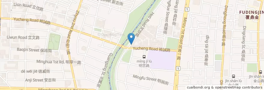 Mapa de ubicacion de 峰禾牙醫 en Tayvan, Kaohsiung, 三民區, 左營區.