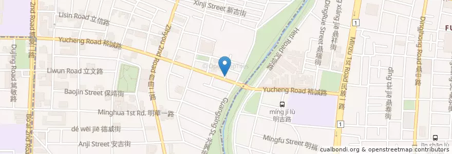 Mapa de ubicacion de 安生診所 en Taiwan, Kaohsiung, 三民區, 左營區.