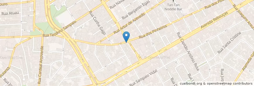 Mapa de ubicacion de Sushibol en ブラジル, 南東部地域, サンパウロ, Região Geográfica Intermediária De São Paulo, Região Metropolitana De São Paulo, Região Imediata De São Paulo, サンパウロ.