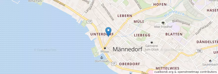 Mapa de ubicacion de Choi's en Schweiz/Suisse/Svizzera/Svizra, Zürich, Bezirk Meilen, Männedorf.