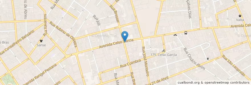 Mapa de ubicacion de Garota Lanchonete e Restaurante en Brasile, Regione Sudest, San Paolo, Região Geográfica Intermediária De São Paulo, Região Metropolitana De São Paulo, Região Imediata De São Paulo, San Paolo.