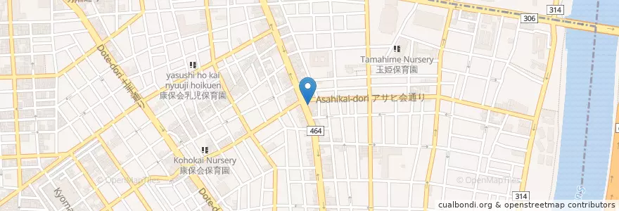 Mapa de ubicacion de 遠州屋本店 en Japonya, 東京都, 台東区.