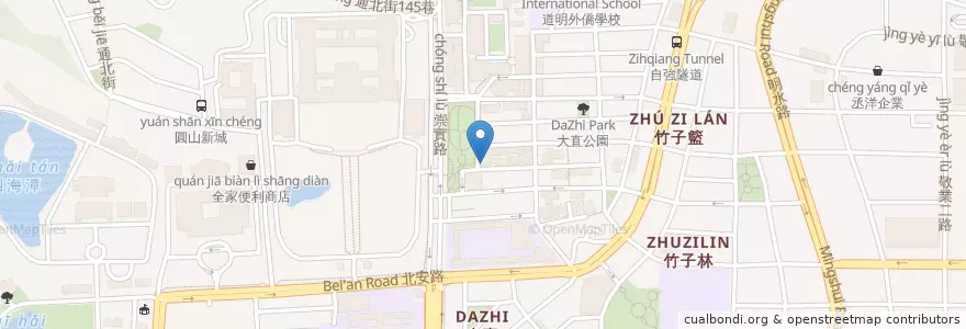 Mapa de ubicacion de Mass en 타이완, 신베이 시, 타이베이시, 중산 구.