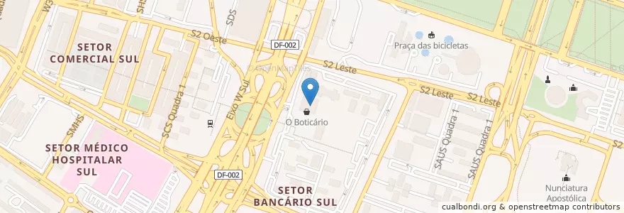 Mapa de ubicacion de Subway en ブラジル, Região Integrada De Desenvolvimento Do Distrito Federal E Entorno, 中西部地域, 連邦直轄区, Região Geográfica Intermediária Do Distrito Federal, Região Geográfica Imediata Do Distrito Federal, ブラジリア.
