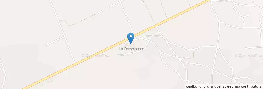Mapa de ubicacion de La Consolatrice en 부르키나파소, Centre, Kadiogo, Saaba.