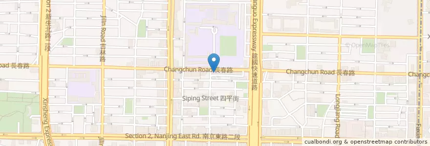 Mapa de ubicacion de 熊麻吉brunch en 臺灣, 新北市, 臺北市, 中山區.