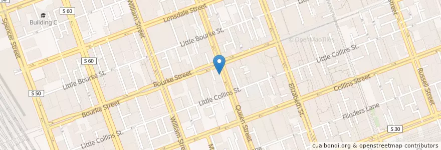 Mapa de ubicacion de 131 Queen Street en Australië, Victoria, City Of Melbourne.