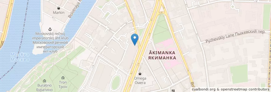 Mapa de ubicacion de Mushrooms en Russia, Distretto Federale Centrale, Москва, Центральный Административный Округ, Район Якиманка.