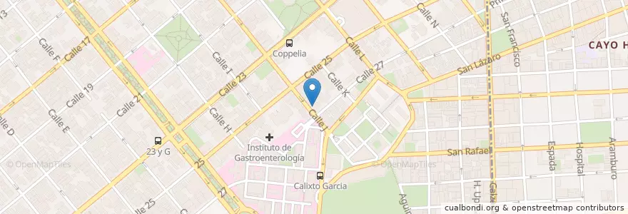 Mapa de ubicacion de Entra y Sale en كوبا, La Habana, Plaza De La Revolución.