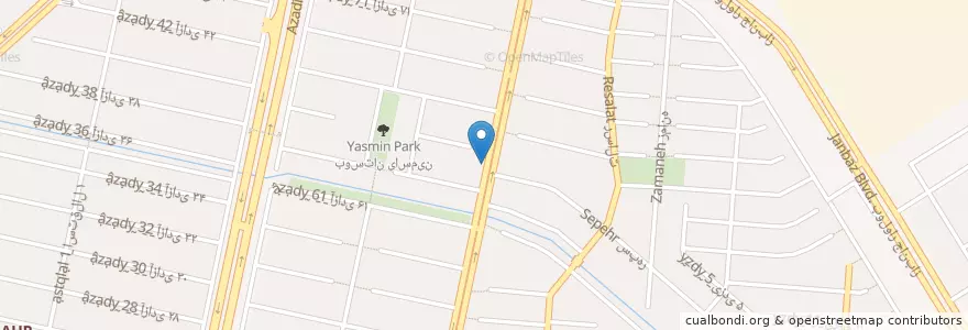 Mapa de ubicacion de ایستگاه اتوبوس en Iran, Razavi Khorasan, Mashhad County, Mashhad, بخش مرکزی شهرستان مشهد.