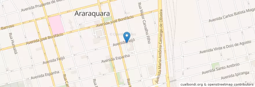 Mapa de ubicacion de Drogaven en 브라질, 남동지방, 상파울루, Região Geográfica Intermediária De Araraquara, Região Imediata De Araraquara, Araraquara.