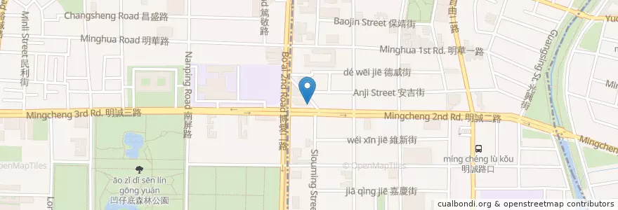 Mapa de ubicacion de 星展(台灣)商業銀行 en Taiwan, Kaohsiung, 鼓山區.