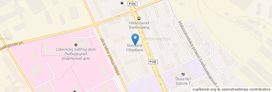 Mapa de ubicacion de Горздрав en 俄罗斯/俄羅斯, Центральный Федеральный Округ, 莫斯科州, Городской Округ Люберцы.