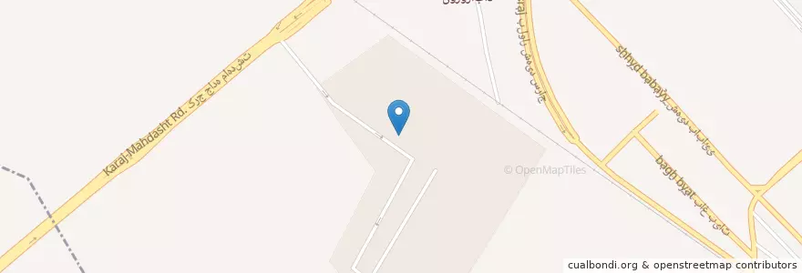 Mapa de ubicacion de میدان میوه و تره بار en Irão, استان البرز, شهرستان کرج, بخش مرکزی شهرستان کرج, کرج.