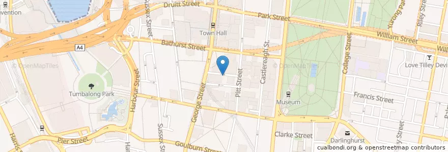 Mapa de ubicacion de Kozy en Australia, New South Wales, Council Of The City Of Sydney, Sydney.