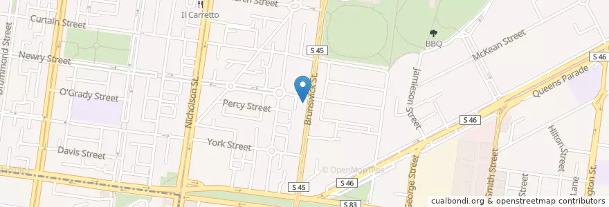 Mapa de ubicacion de Lord Newry Hotel en Australië, Victoria, City Of Yarra.