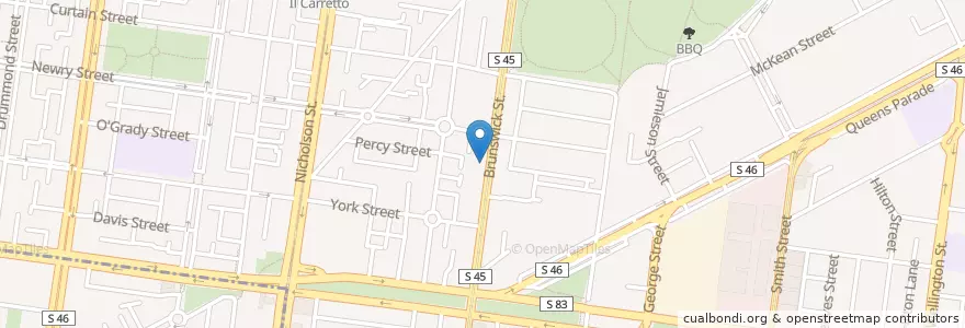 Mapa de ubicacion de Matteo's en Austrália, Victoria, City Of Yarra.