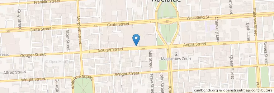 Mapa de ubicacion de Zuma Caffe en Australia, Australia Meridionale, Adelaide, Adelaide City Council.