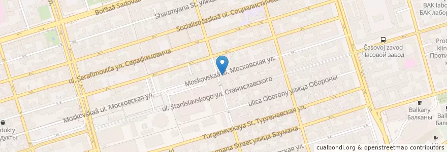 Mapa de ubicacion de Пинта en ロシア, 南部連邦管区, ロストフ州, Городской Округ Ростов-На-Дону.
