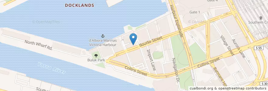 Mapa de ubicacion de Subway en Australië, Victoria, City Of Melbourne.