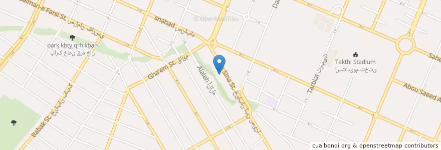 Mapa de ubicacion de داروخانه شبانه روز ی دکتر میرزایی en イラン, ラザヴィー・ホラーサーン, شهرستان مشهد, مشهد, بخش مرکزی شهرستان مشهد.