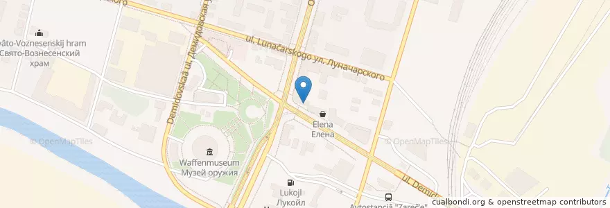 Mapa de ubicacion de Шаверма en ロシア, 中央連邦管区, Тульская Область, Городской Округ Тула.