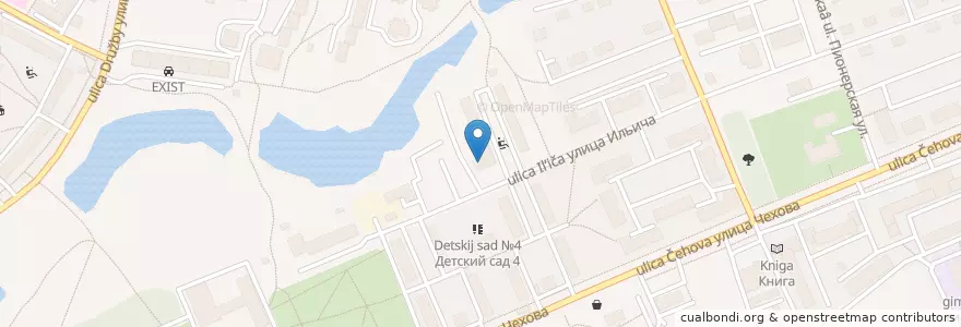 Mapa de ubicacion de Центр оперативного профессионального образования en Rusland, Centraal Federaal District, Oblast Moskou, Городской Округ Чехов.