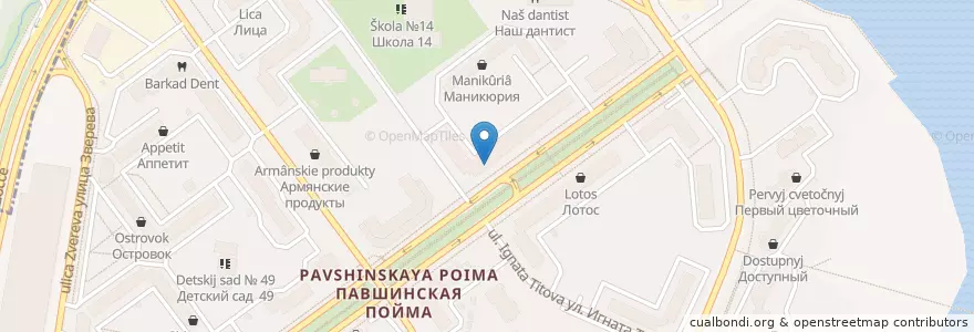 Mapa de ubicacion de Медвитро en Russia, Distretto Federale Centrale, Oblast' Di Mosca, Городской Округ Красногорск.