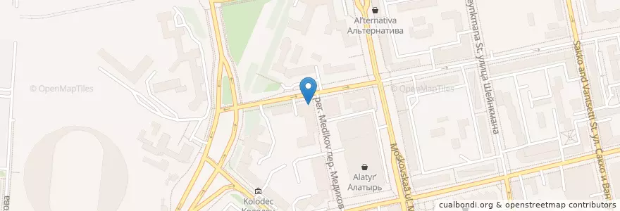 Mapa de ubicacion de Зенит en Rusland, Уральский Федеральный Округ, Свердловская Область, Городской Округ Екатеринбург.
