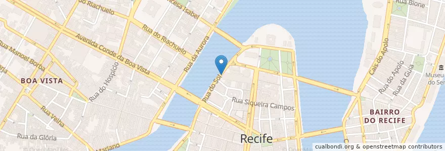 Mapa de ubicacion de Edifício Garagem Central en Brasil, Região Nordeste, Pernambuco, Região Geográgica Imediata Do Recife, Região Geográfica Intermediária Do Recife, Região Metropolitana Do Recife, Recife.