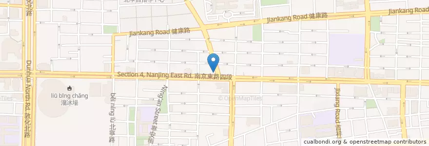 Mapa de ubicacion de 大埔鐵板燒 en تایوان, 新北市, تایپه, 松山區.
