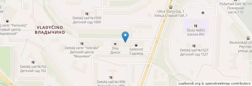 Mapa de ubicacion de Кафе-бар "Кипр" en روسیه, Центральный Федеральный Округ, Москва, Восточный Административный Округ, Район Вешняки.