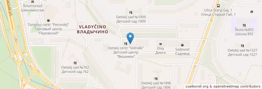 Mapa de ubicacion de Мицар-Н en Russie, District Fédéral Central, Moscou, Восточный Административный Округ, Район Вешняки.
