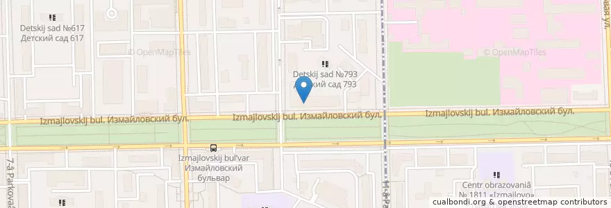 Mapa de ubicacion de Экономический Союз en Rusia, Distrito Federal Central, Москва, Восточный Административный Округ, Район Измайлово.