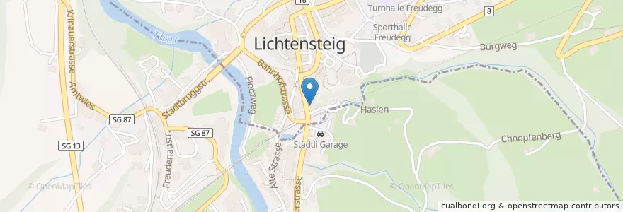 Mapa de ubicacion de Dr. Nützi en Zwitserland, Sankt Gallen, Wahlkreis Toggenburg, Wattwil.