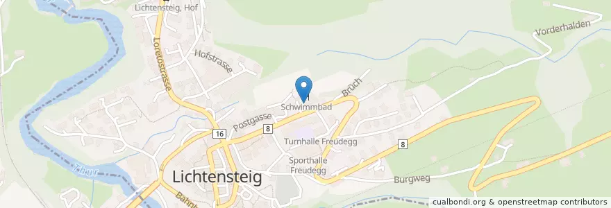 Mapa de ubicacion de Dr. Ammann en 瑞士, Sankt Gallen, Wahlkreis Toggenburg, Lichtensteig.