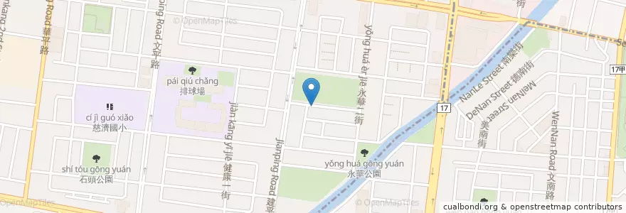 Mapa de ubicacion de 59玩咖咖啡坊 en تايوان, تاينان, 安平區.