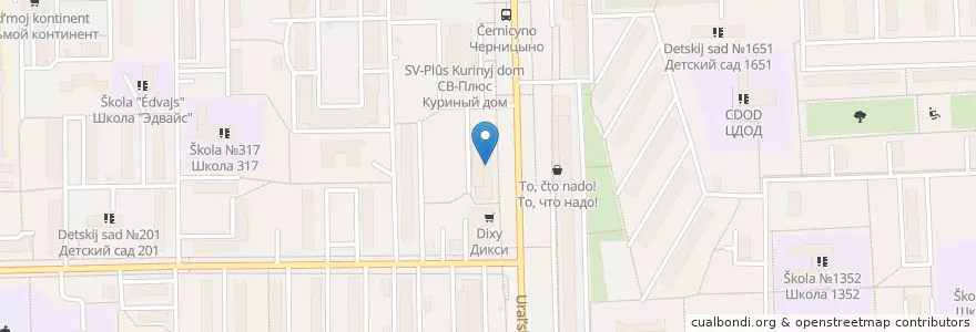 Mapa de ubicacion de Горздрав en Rusland, Centraal Federaal District, Moskou, Восточный Административный Округ, Район Гольяново.