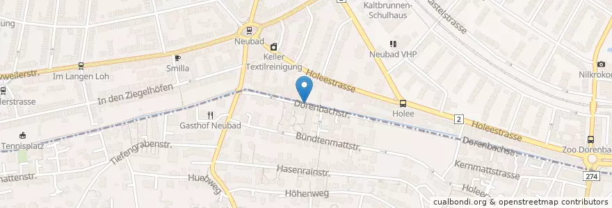 Mapa de ubicacion de Robidog en سويسرا, مدينة بازل, Basel.