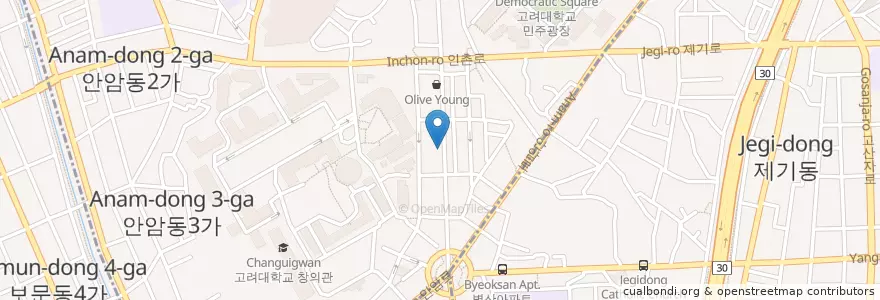 Mapa de ubicacion de IBK en Corée Du Sud, Séoul.