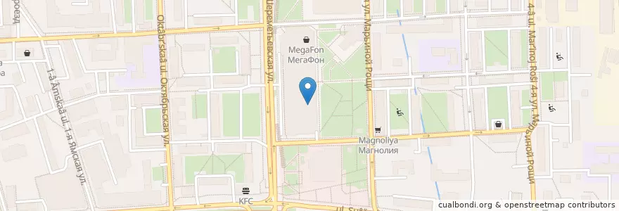 Mapa de ubicacion de Таможня дает добро en Russie, District Fédéral Central, Moscou, Северо-Восточный Административный Округ, Район Марьина Роща.