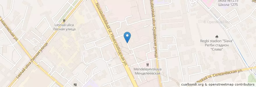 Mapa de ubicacion de Молодёжь en Rusland, Centraal Federaal District, Moskou, Центральный Административный Округ, Тверской Район.