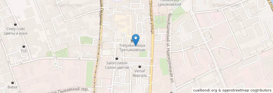Mapa de ubicacion de Руккола en ロシア, 中央連邦管区, モスクワ, Центральный Административный Округ, Район Замоскворечье.