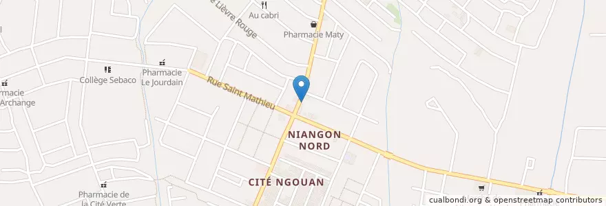 Mapa de ubicacion de Agence Orange Money en ساحل العاج, أبيدجان, Yopougon.