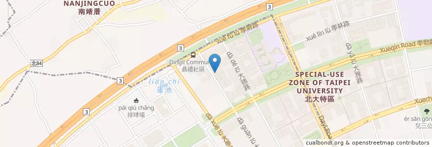 Mapa de ubicacion de 御炸坊 手作炸物 en تايوان, تايبيه الجديدة, 樹林區.