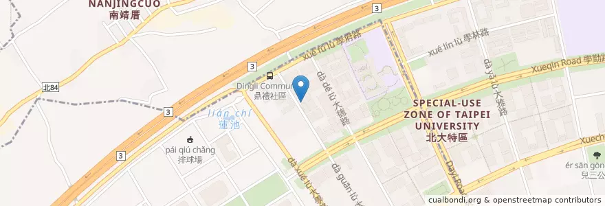 Mapa de ubicacion de 憨吉朗 Brunch en Taiwan, New Taipei, Shulin District.