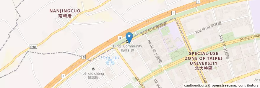 Mapa de ubicacion de 益柔廚房 en تایوان, 新北市, 樹林區.