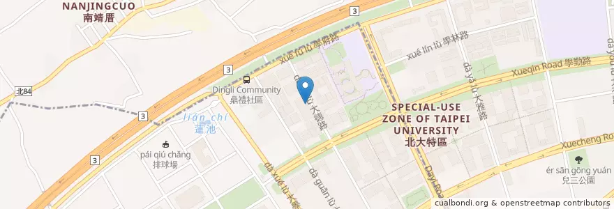 Mapa de ubicacion de 樂芙漢堡 en Taiwan, Nuova Taipei, Distretto Di Shulin.