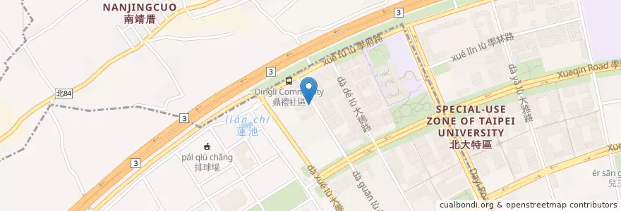 Mapa de ubicacion de 阿師炸雞屋 en تايوان, تايبيه الجديدة, 樹林區.