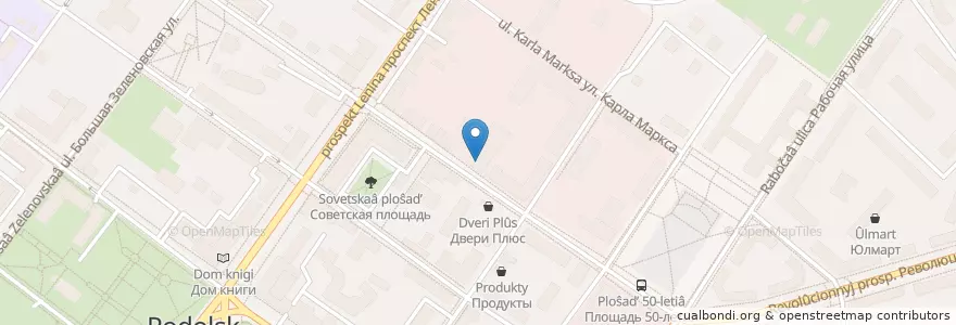 Mapa de ubicacion de VTB en Russia, Central Federal District, Moscow Oblast, Podolsk Urban Okrug.